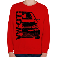 PRINTFASHION VW GTI - Gyerek pulóver - Piros gyerek pulóver, kardigán