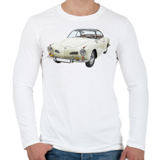 PRINTFASHION VW Karmann Ghia - Férfi hosszú ujjú póló - Fehér férfi póló
