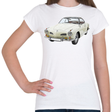 PRINTFASHION VW Karmann Ghia - Női póló - Fehér