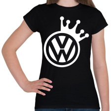 PRINTFASHION VW Király (fehér) - Női póló - Fekete női póló