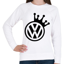 PRINTFASHION VW Király (fekete) - Női pulóver - Fehér női pulóver, kardigán