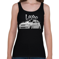 PRINTFASHION Vw Lupo - Női atléta - Fekete női trikó