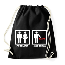 PRINTFASHION VW Probélma Megoldva - Sportzsák, Tornazsák - Fekete tornazsák