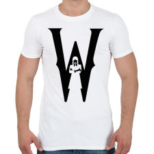 PRINTFASHION W black - Férfi póló - Fehér férfi póló