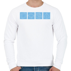 PRINTFASHION Walls, Floors, Stairs, Roofs - Férfi pulóver - Fehér