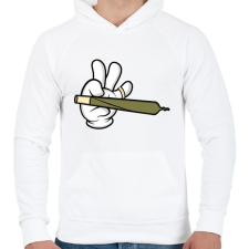 PRINTFASHION Wanna join(t)?! - Férfi kapucnis pulóver - Fehér férfi pulóver, kardigán