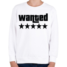PRINTFASHION WANTED ★★★★★ (GTA) - Gyerek pulóver - Fehér