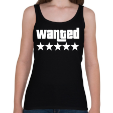 PRINTFASHION WANTED ★★★★★ (GTA) - Női atléta - Fekete női trikó