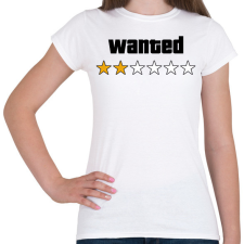 PRINTFASHION Wanted Level 2 - Női póló - Fehér női póló