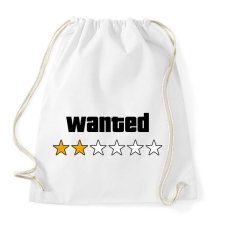 PRINTFASHION Wanted Level 2 - Sportzsák, Tornazsák - Fehér tornazsák