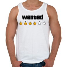 PRINTFASHION Wanted Level 4 - Férfi atléta - Fehér