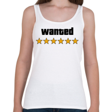 PRINTFASHION Wanted Level 6 - Női atléta - Fehér női trikó