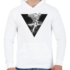 PRINTFASHION War godess - Férfi kapucnis pulóver - Fehér