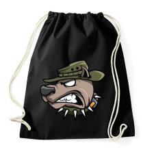 PRINTFASHION Wardog - Sportzsák, Tornazsák - Fekete tornazsák