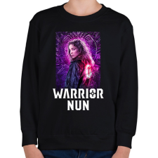 PRINTFASHION Warrior Nun - Gyerek pulóver - Fekete gyerek pulóver, kardigán