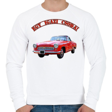 PRINTFASHION Wartburgos csoda - Férfi pulóver - Fehér