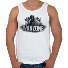 PRINTFASHION Warzone - Férfi atléta - Fehér atléta, trikó