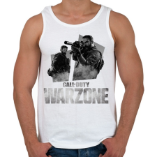 PRINTFASHION Warzone - Férfi atléta - Fehér atléta, trikó