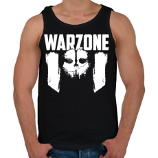 PRINTFASHION Warzone - Férfi atléta - Fekete