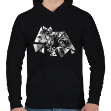PRINTFASHION Warzone - Férfi kapucnis pulóver - Fekete férfi pulóver, kardigán