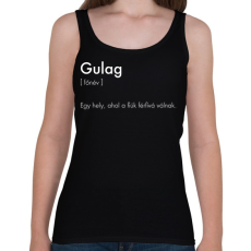 PRINTFASHION Warzone Gulag - Női atléta - Fekete