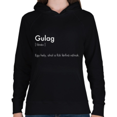 PRINTFASHION Warzone Gulag - Női kapucnis pulóver - Fekete