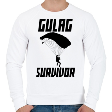 PRINTFASHION Warzone: Gulag Survivor - Férfi pulóver - Fehér