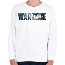 PRINTFASHION Warzone Logo - Gyerek pulóver - Fehér gyerek pulóver, kardigán