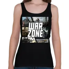 PRINTFASHION Warzone - Női atléta - Fekete női trikó