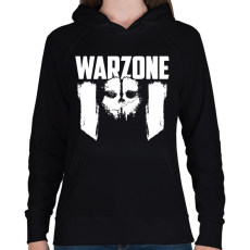 PRINTFASHION Warzone - Női kapucnis pulóver - Fekete