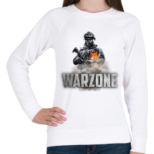 PRINTFASHION Warzone - Női pulóver - Fehér női pulóver, kardigán