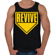PRINTFASHION Warzone Revive - Férfi atléta - Fekete