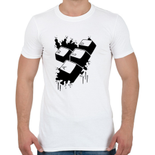 PRINTFASHION WASD - Férfi póló - Fehér férfi póló