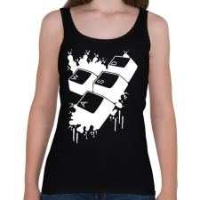 PRINTFASHION Wasd - Női atléta - Fekete női trikó
