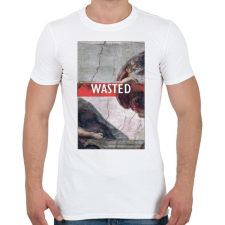 PRINTFASHION wasted - Férfi póló - Fehér férfi póló