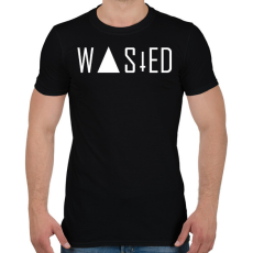 PRINTFASHION Wasted  - Férfi póló - Fekete