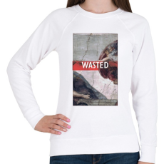 PRINTFASHION wasted - Női pulóver - Fehér