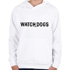 PRINTFASHION WATCHDOGS LOGO - Gyerek kapucnis pulóver - Fehér gyerek pulóver, kardigán