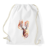 PRINTFASHION Watercolor Deer - Sportzsák, Tornazsák - Fehér