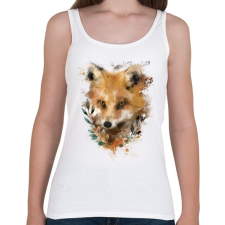 PRINTFASHION watercolor fox - Női atléta - Fehér női trikó