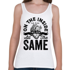 PRINTFASHION We are all the same - Női atléta - Fehér