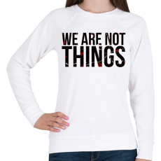 PRINTFASHION We are not - Női pulóver - Fehér