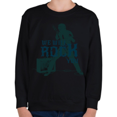 PRINTFASHION we will rock you - Gyerek pulóver - Fekete