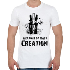 PRINTFASHION Weapons Of Mass Creation - Férfi póló - Fehér
