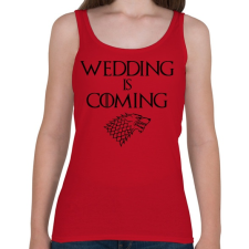 PRINTFASHION Wedding is coming - Női atléta - Cseresznyepiros női trikó