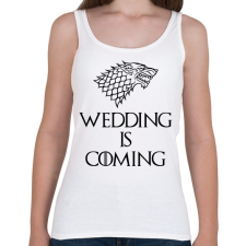 PRINTFASHION Wedding is Coming - Női atléta - Fehér női trikó