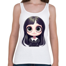 PRINTFASHION Wednesday Addams - Női atléta - Fehér női trikó