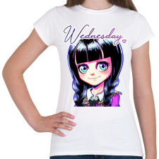 PRINTFASHION Wednesday Addams - Női póló - Fehér női póló