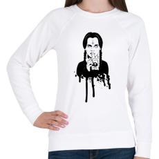 PRINTFASHION Wednesday Addams - Női pulóver - Fehér