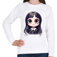 PRINTFASHION Wednesday Addams - Női pulóver - Fehér női pulóver, kardigán